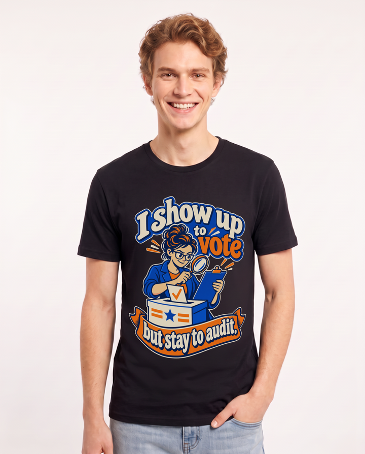 Political Statement Black T-Shirt for Men – Everyday Expression Graphic Tee product image 3