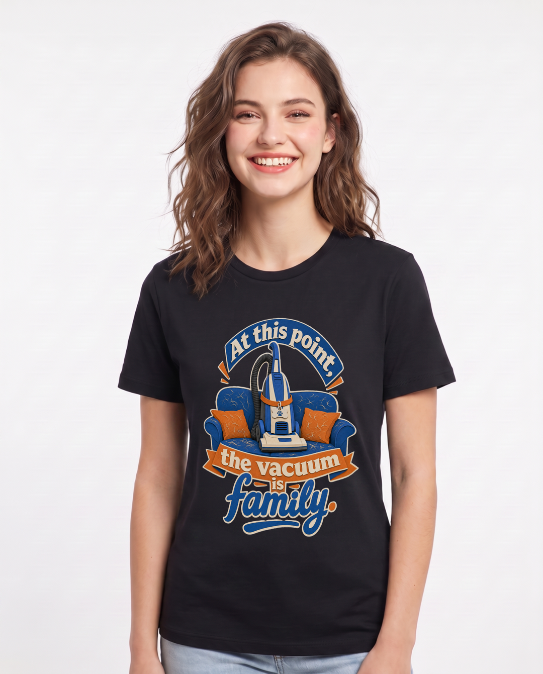 Cat Lover Black T-Shirt for Women – Everyday Expression Graphic Tee product image 1