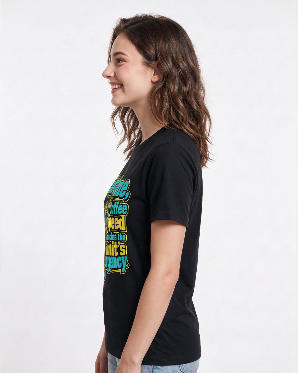 Nurse Black T-Shirt for Women – Nursing Life Graphic Tee product image 2