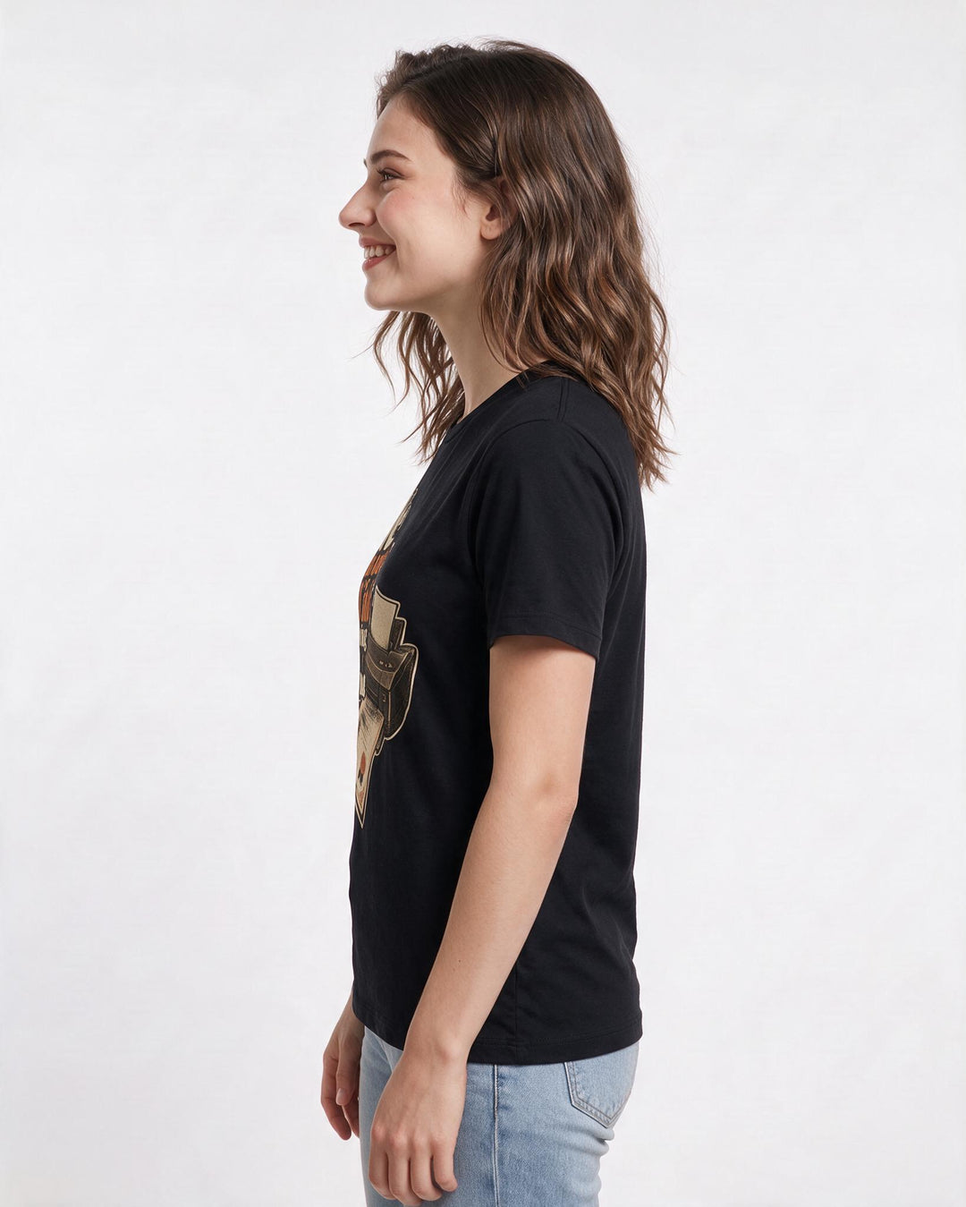 Graduation Black T-Shirt for Women – Everyday Expression Graphic Tee product image 2