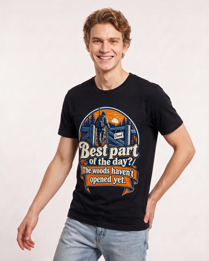 Hunting Black T-Shirt for Men – Everyday Expression Graphic Tee product image 1