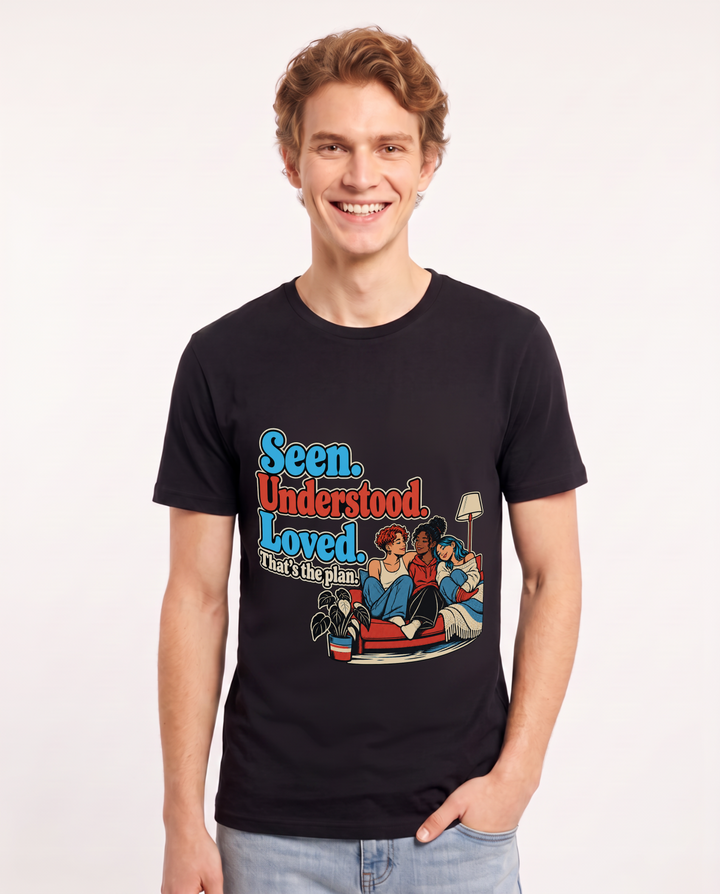 Pride Black T-Shirt for Men – Everyday Expression Graphic Tee product image 3