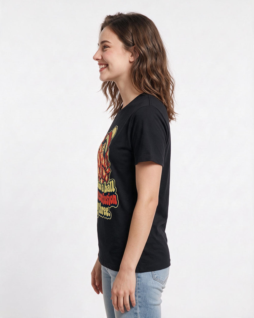 Christmas Black T-Shirt for Women – Holiday Theme Graphic Tee product image 2