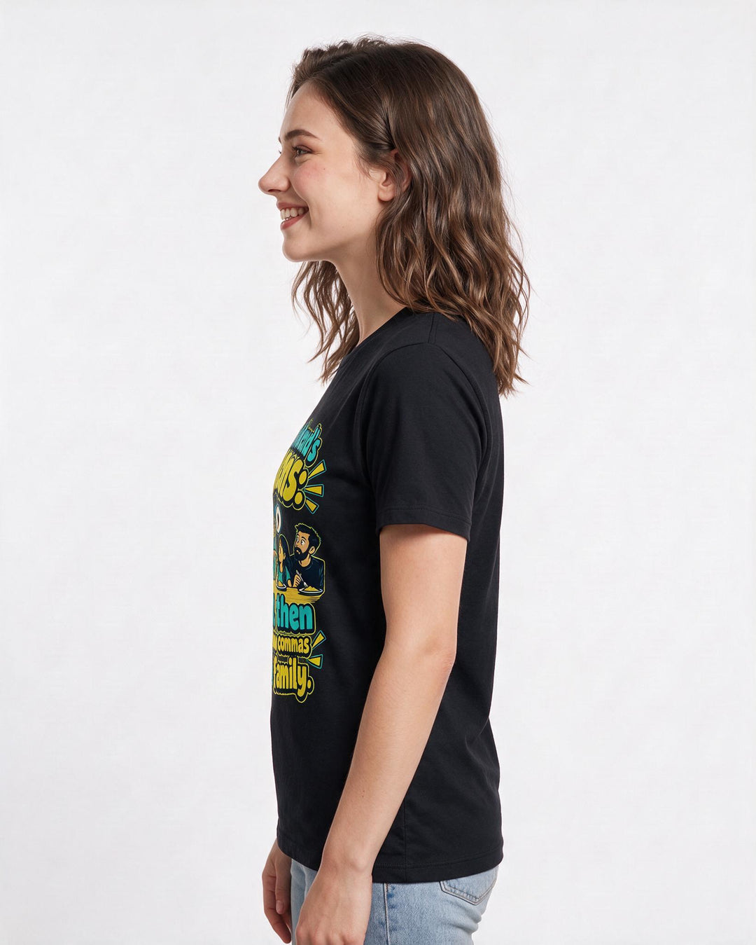 Teacher Black T-Shirt for Women – Everyday Expression Graphic Tee product image 2