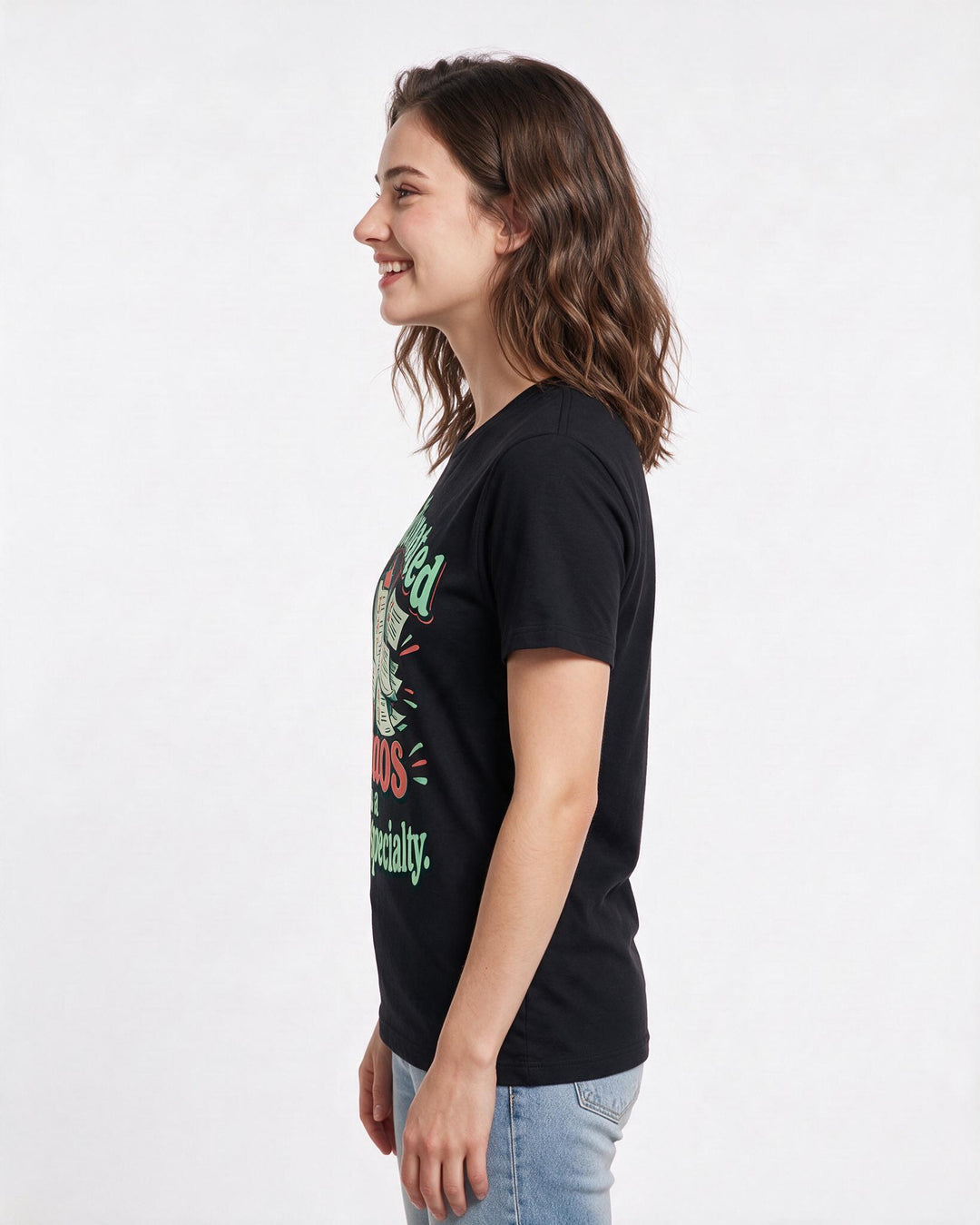 Nurse Black T-Shirt for Women – Nursing Life Graphic Tee product image 2