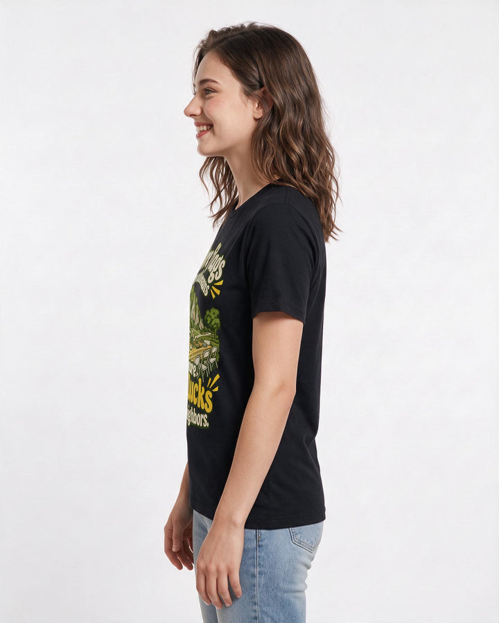 Patriotic Black T-Shirt for Women – Everyday Expression Graphic Tee product image 2