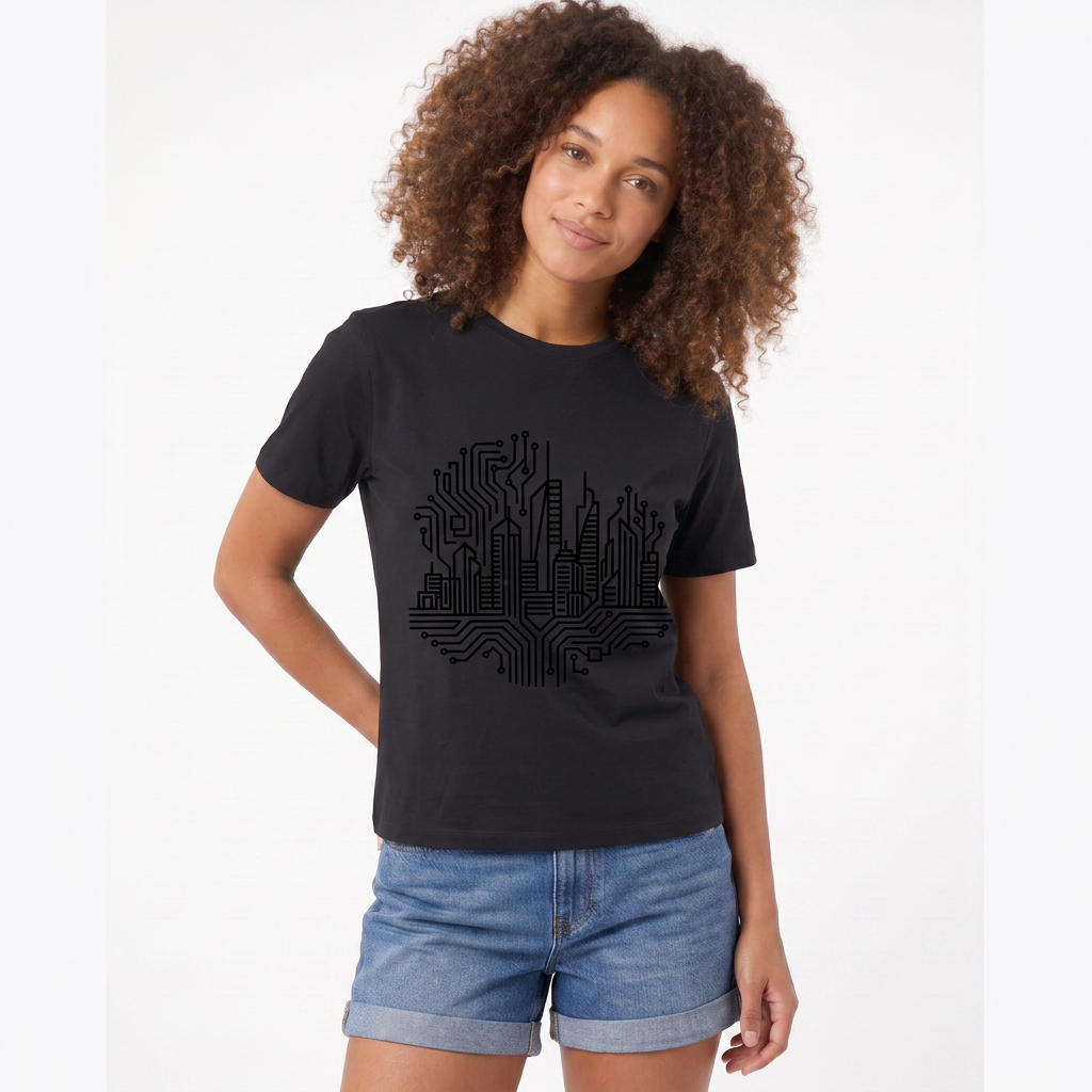 - Black T-Shirt 2 mockup 1