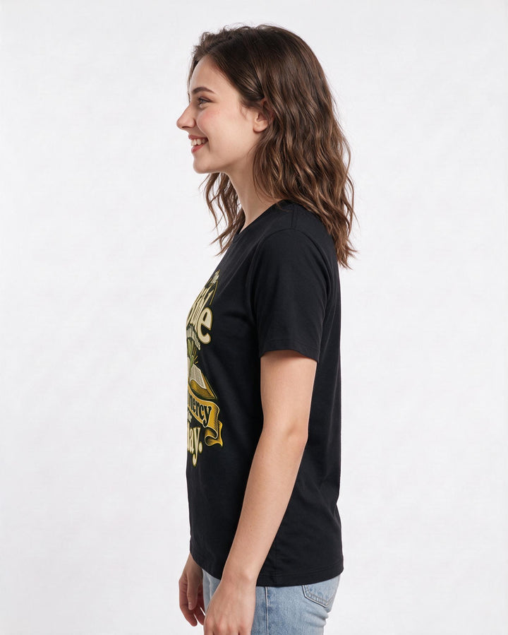 Christian Faith Black T-Shirt for Women – Everyday Expression Graphic Tee product image 2