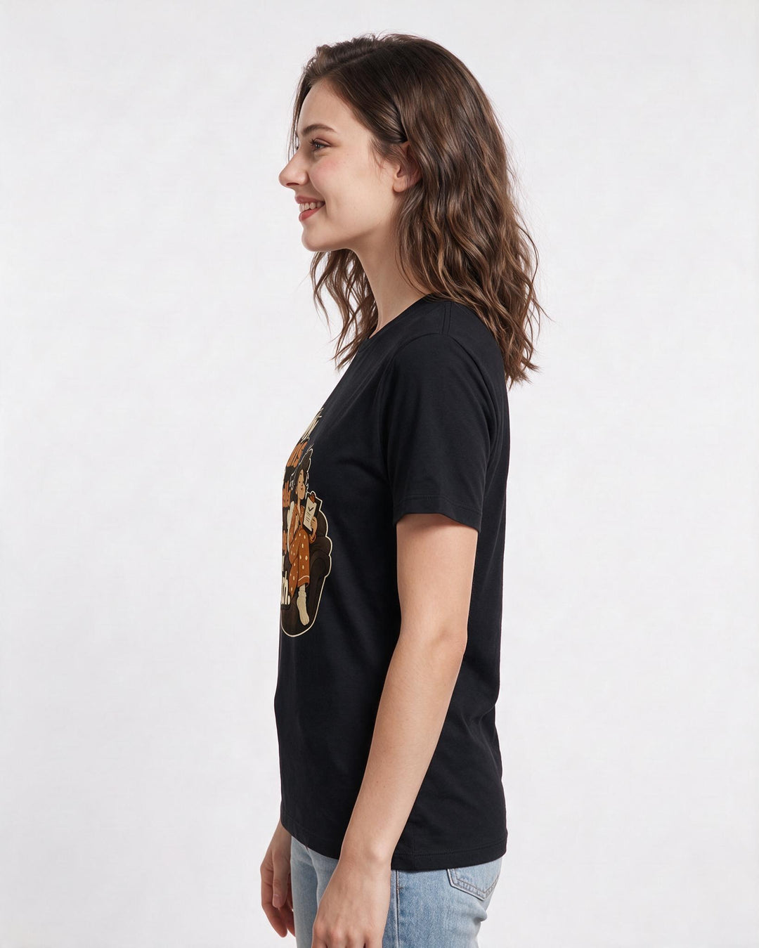 Funny Meme Women's Black T-Shirt – My plans got cancelled by a meeting with my couch product image 2