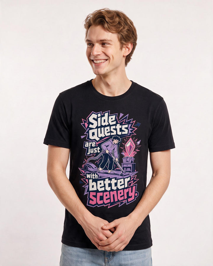 Gaming Black T-Shirt for Men – Game Night Graphic Tee product image 1