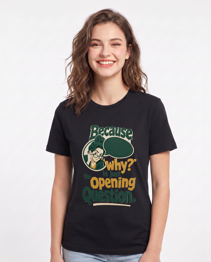 Teacher Black T-Shirt for Women – Everyday Expression Graphic Tee product image 3