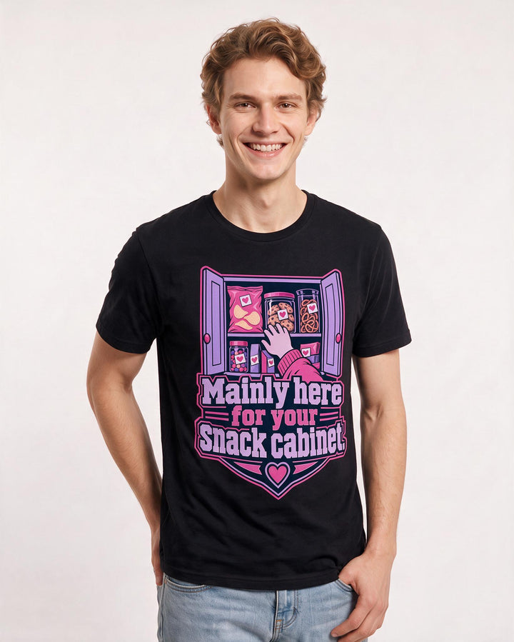 Couples Black T-Shirt for Men – Everyday Expression Graphic Tee product image 1
