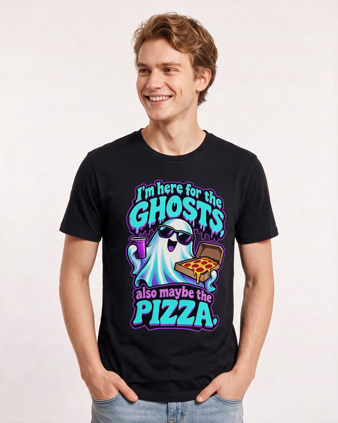 Halloween Black T-Shirt for Men – Halloween Theme Graphic Tee product image 1
