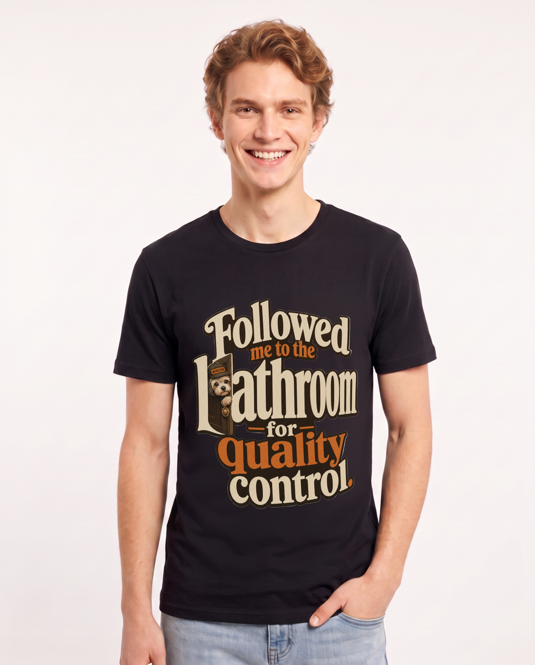Cat Lover Black T-Shirt for Men – Everyday Expression Graphic Tee product image 3