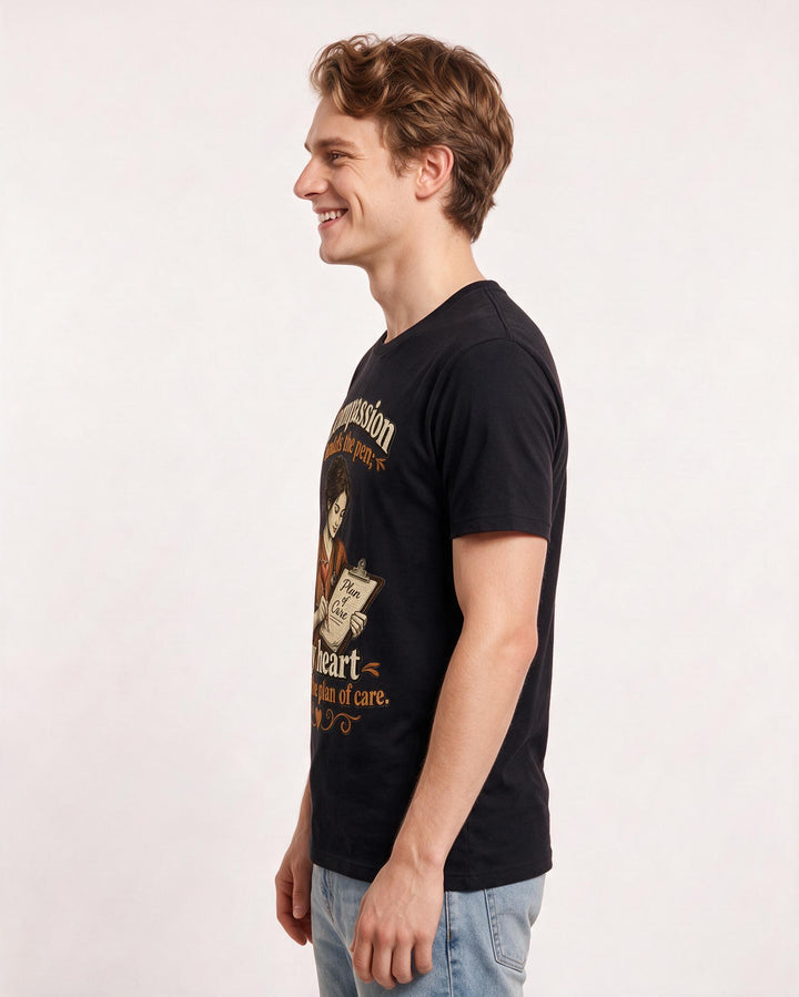 Nurse Black T-Shirt for Men – Nursing Life Graphic Tee product image 2