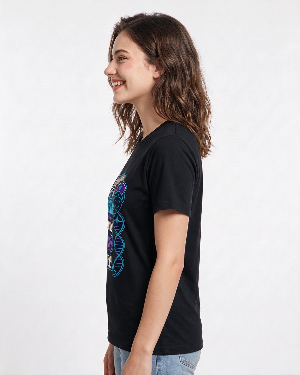 Nurse Black T-Shirt for Women – Nursing Life Graphic Tee product image 2