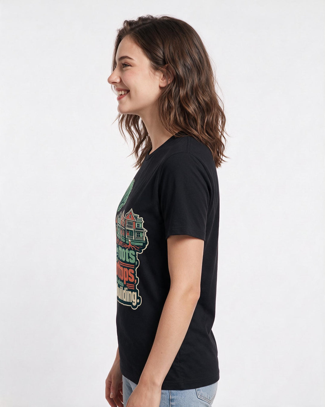 Patriotic Black T-Shirt for Women – Everyday Expression Graphic Tee product image 2