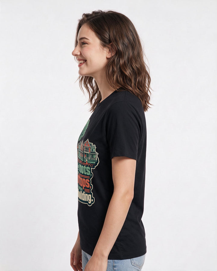 Patriotic Black T-Shirt for Women – Everyday Expression Graphic Tee product image 2