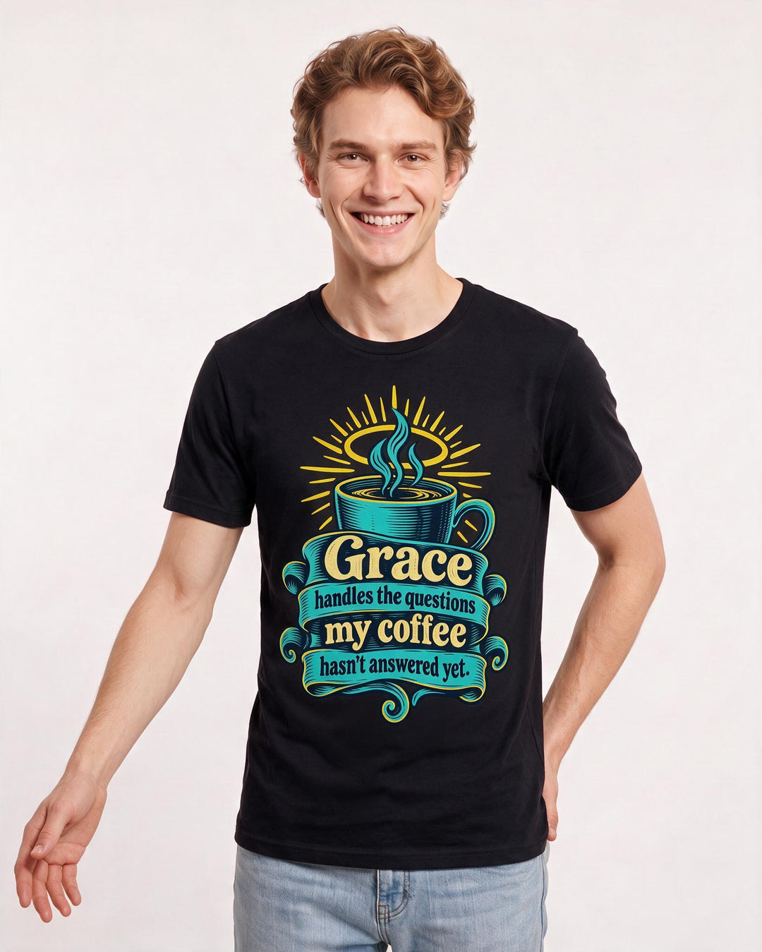 Christian Faith Black T-Shirt for Men – Everyday Expression Graphic Tee product image 1
