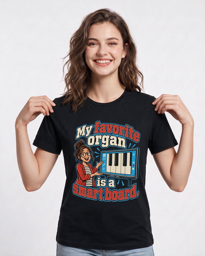 Teacher Black T-Shirt for Women – Everyday Expression Graphic Tee product image 1