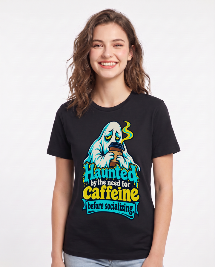 Halloween Black T-Shirt for Women – Halloween Theme Graphic Tee product image 3