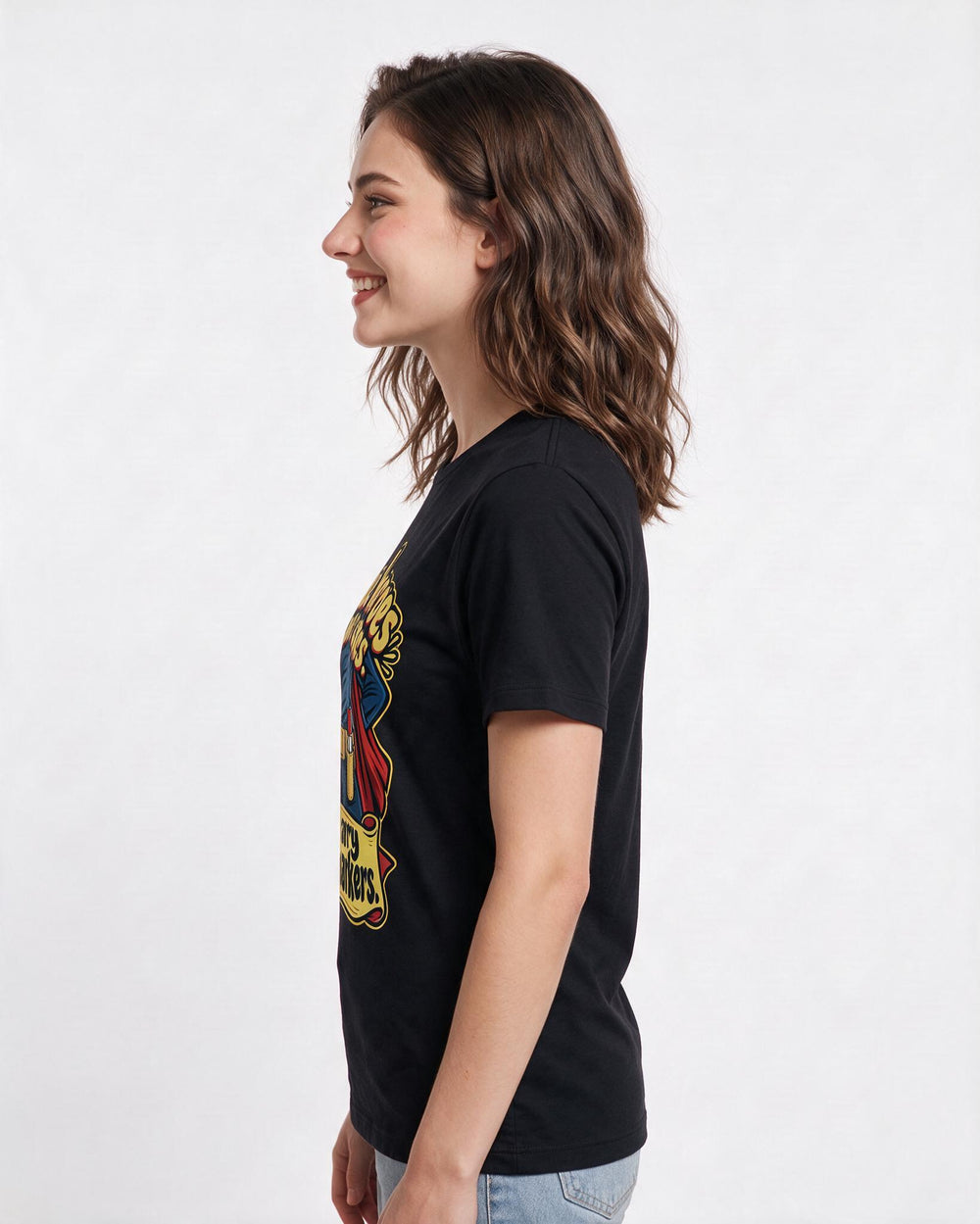 Teacher Black T-Shirt for Women – Everyday Expression Graphic Tee product image 2