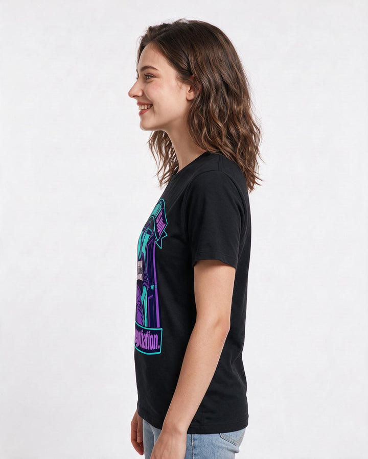Pride Black T-Shirt for Women – Everyday Expression Graphic Tee product image 2