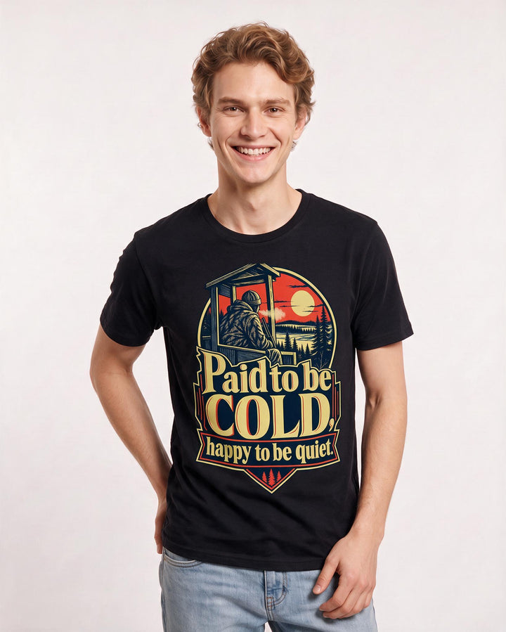 Hunting Black T-Shirt for Men – Everyday Expression Graphic Tee product image 1
