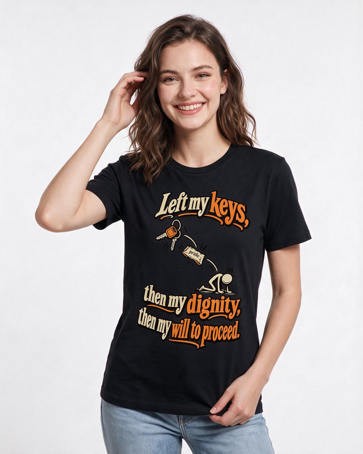 Meme Black T-Shirt for Women – Everyday Expression Graphic Tee product image 1