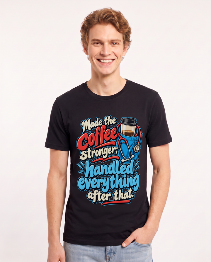 Nurse Black T-Shirt for Men – Nursing Life Graphic Tee product image 3