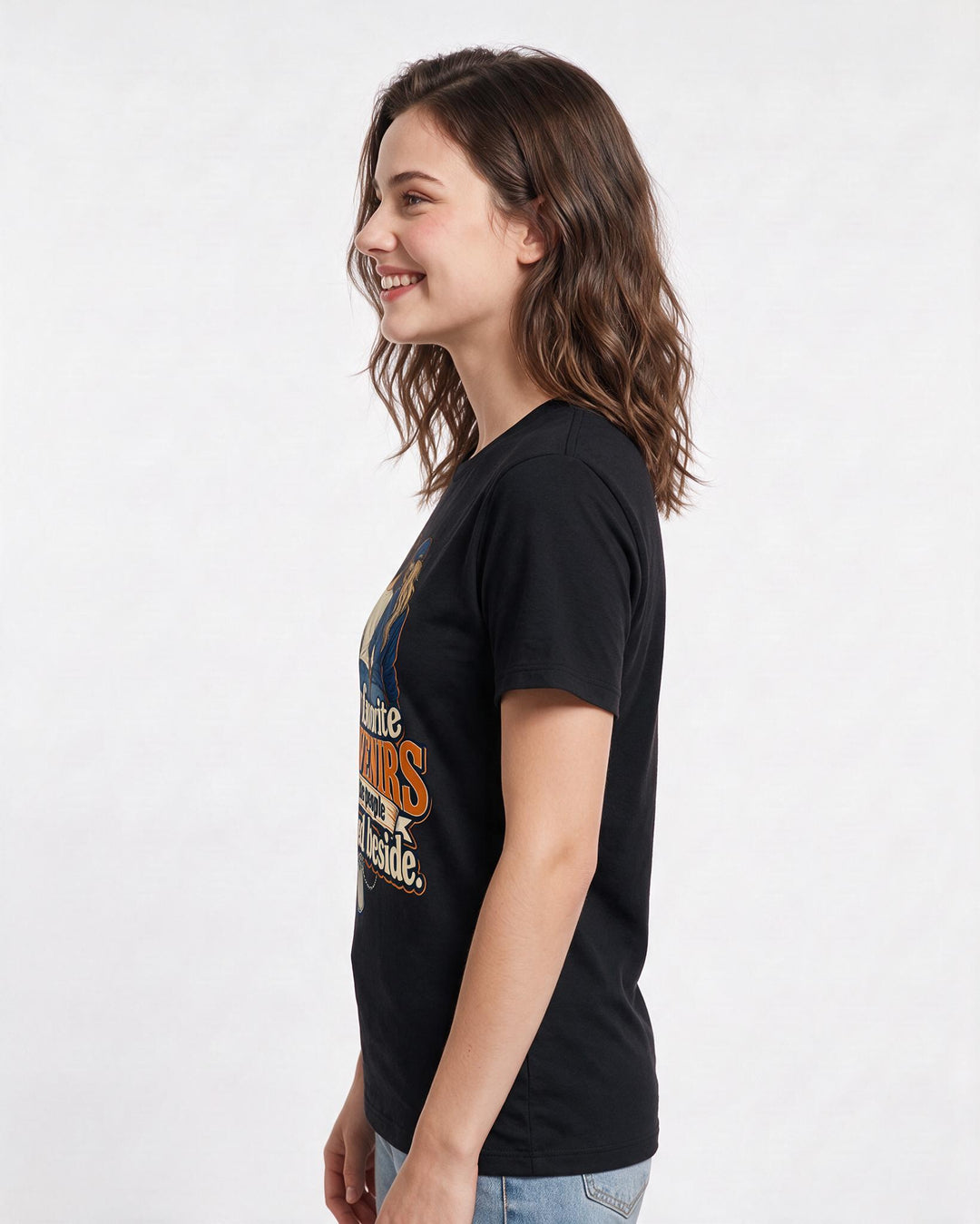 Veteran Black T-Shirt for Women – Everyday Expression Graphic Tee product image 2