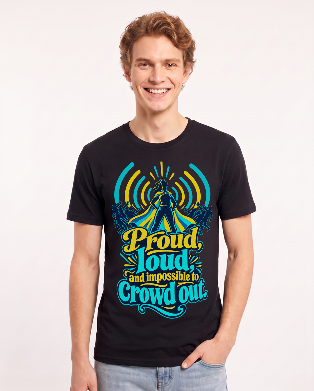 Pride Black T-Shirt for Men – Everyday Expression Graphic Tee product image 3