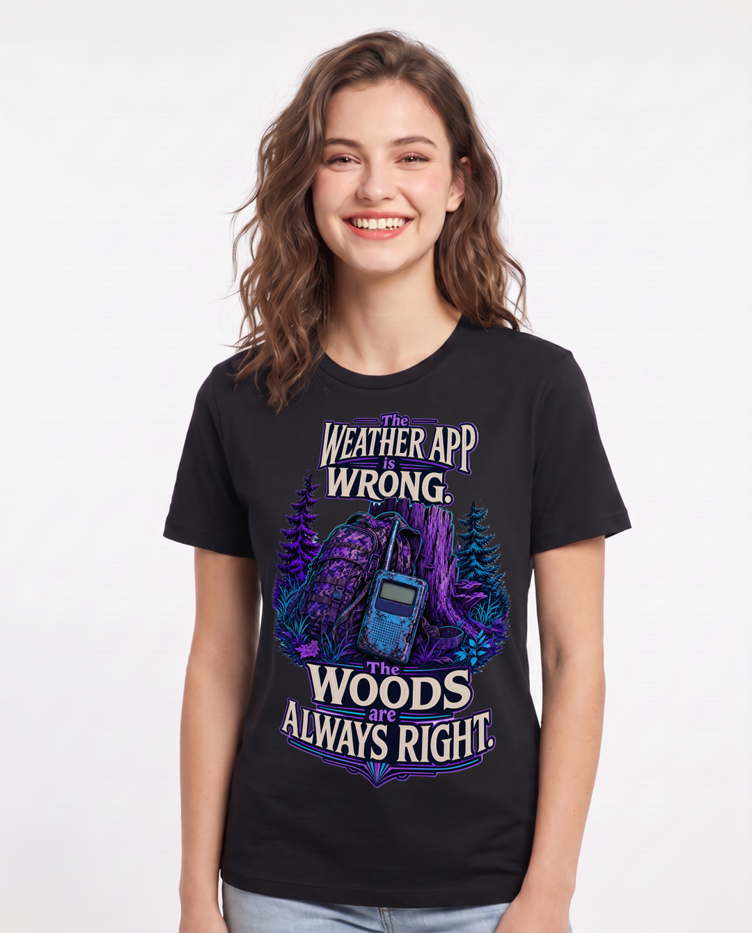 Hunting Black T-Shirt for Women – Everyday Expression Graphic Tee product image 3