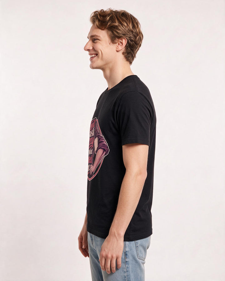 Political Statement Black T-Shirt for Men – Everyday Expression Graphic Tee product image 2