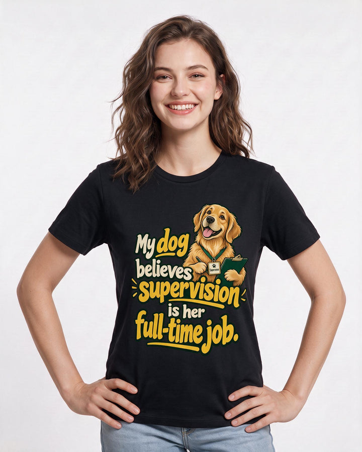 Cat Lover Black T-Shirt for Women – Everyday Expression Graphic Tee product image 1