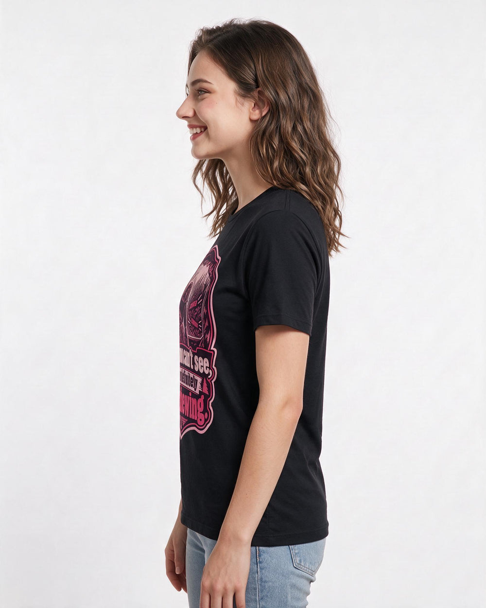 Hunting Black T-Shirt for Women – Everyday Expression Graphic Tee product image 2