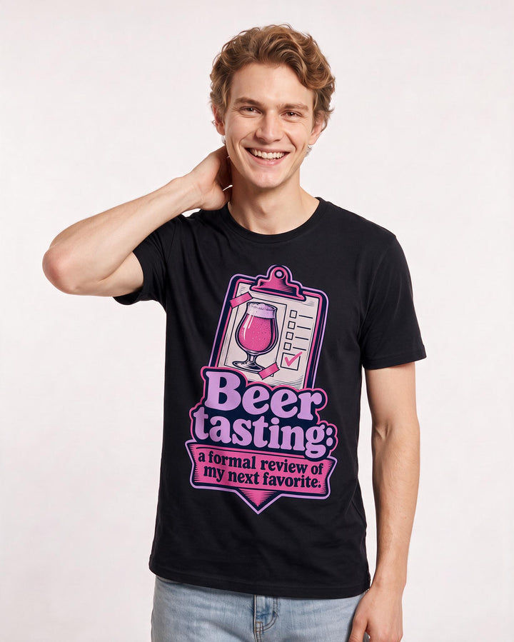 Beer Black T-Shirt for Men – Everyday Expression Graphic Tee product image 1
