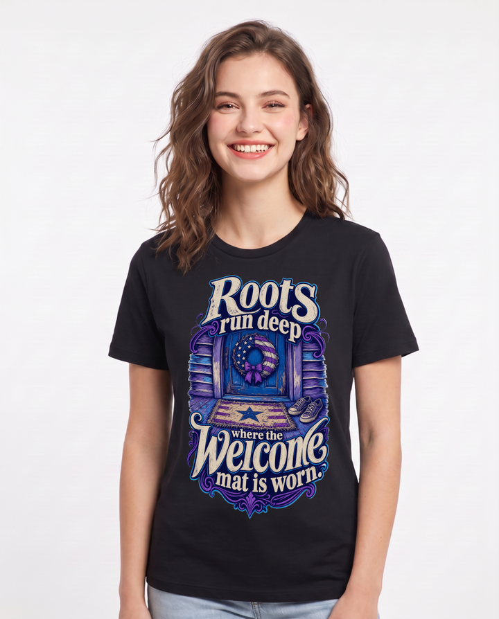 Patriotic Black T-Shirt for Women – Everyday Expression Graphic Tee product image 3