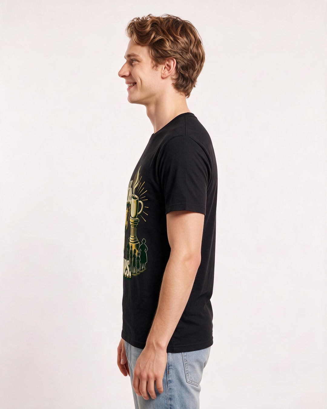 Family Black T-Shirt for Men – Everyday Expression Graphic Tee product image 2