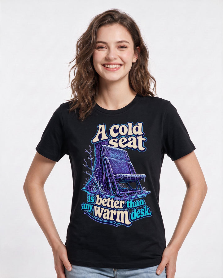Hunting Black T-Shirt for Women – Everyday Expression Graphic Tee product image 1