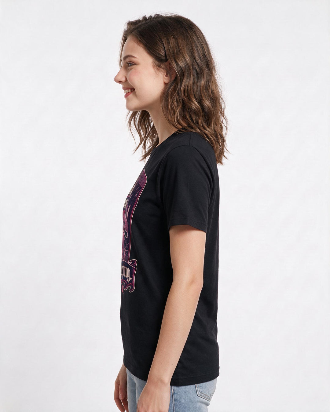 Gaming Black T-Shirt for Women – Game Night Graphic Tee product image 2