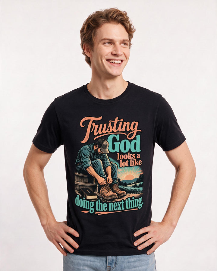 Christian Faith Black T-Shirt for Men – Everyday Expression Graphic Tee product image 1