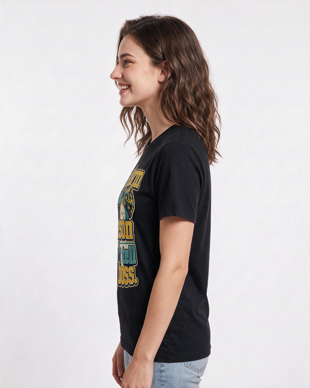 Hunting Black T-Shirt for Women – Everyday Expression Graphic Tee product image 2