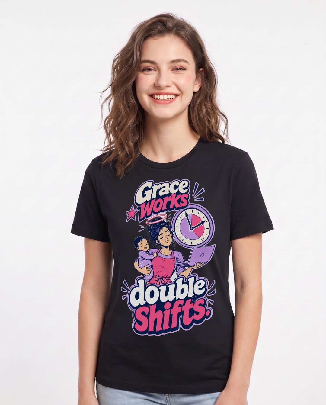 Christian Faith Black T-Shirt for Women – Everyday Expression Graphic Tee product image 1