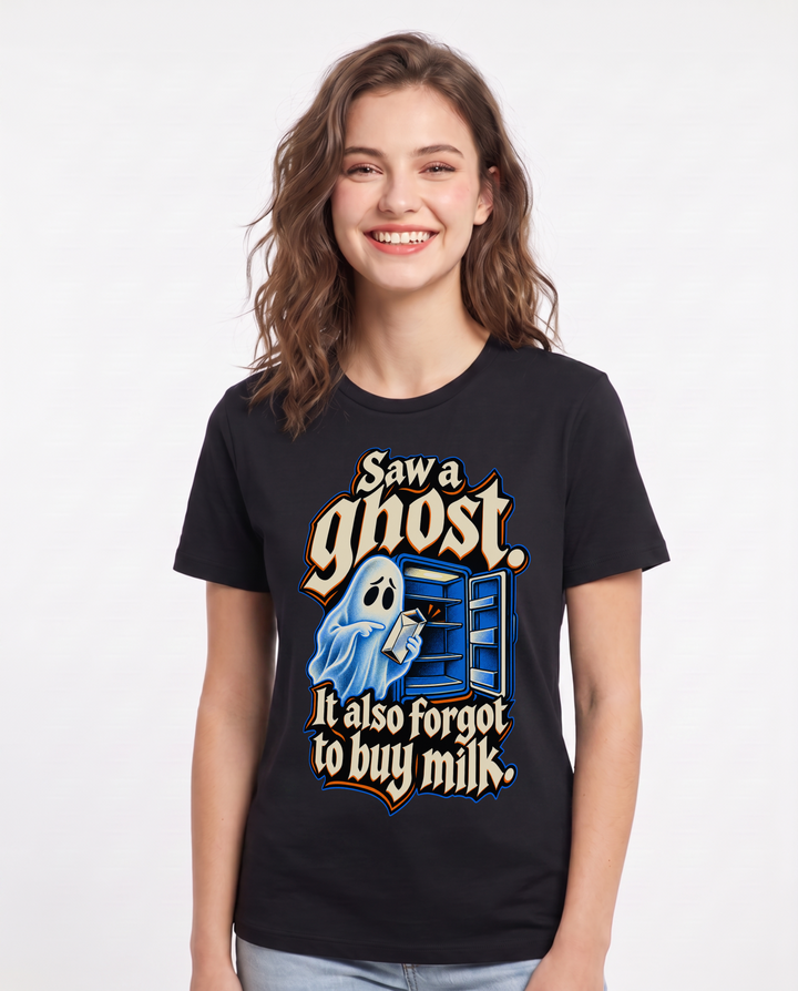 Halloween Black T-Shirt for Women – Halloween Theme Graphic Tee product image 3