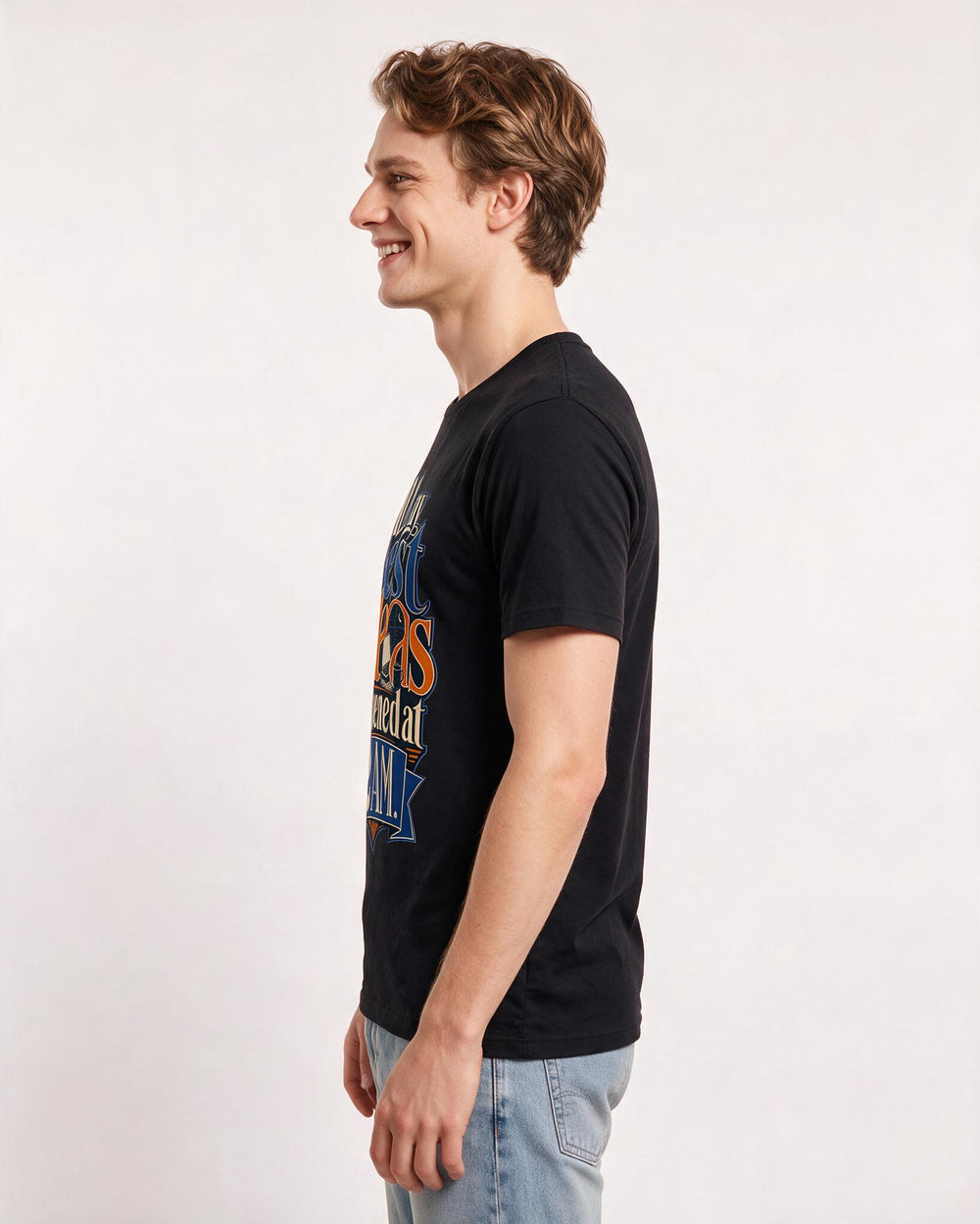 Graduation Black T-Shirt for Men – Everyday Expression Graphic Tee product image 2