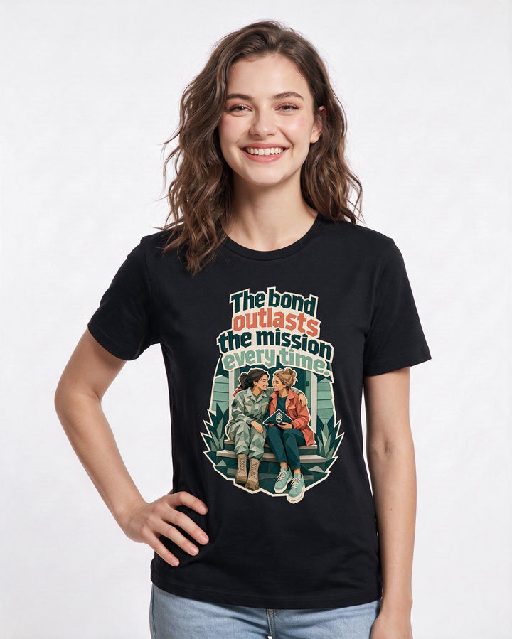 Veteran Black T-Shirt for Women – Everyday Expression Graphic Tee product image 3
