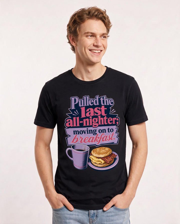 Graduation Black T-Shirt for Men – Everyday Expression Graphic Tee product image 1