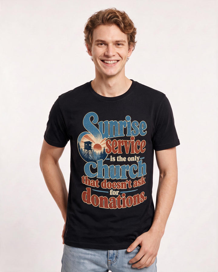 Hunting Black T-Shirt for Men – Everyday Expression Graphic Tee product image 1