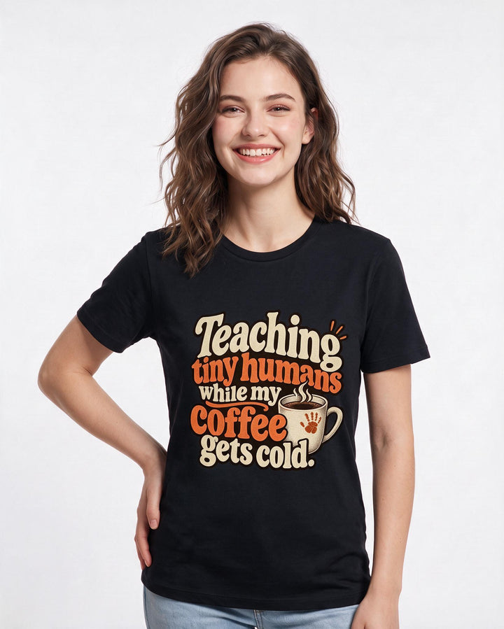 Teacher Black T-Shirt for Women – Everyday Expression Graphic Tee product image 1